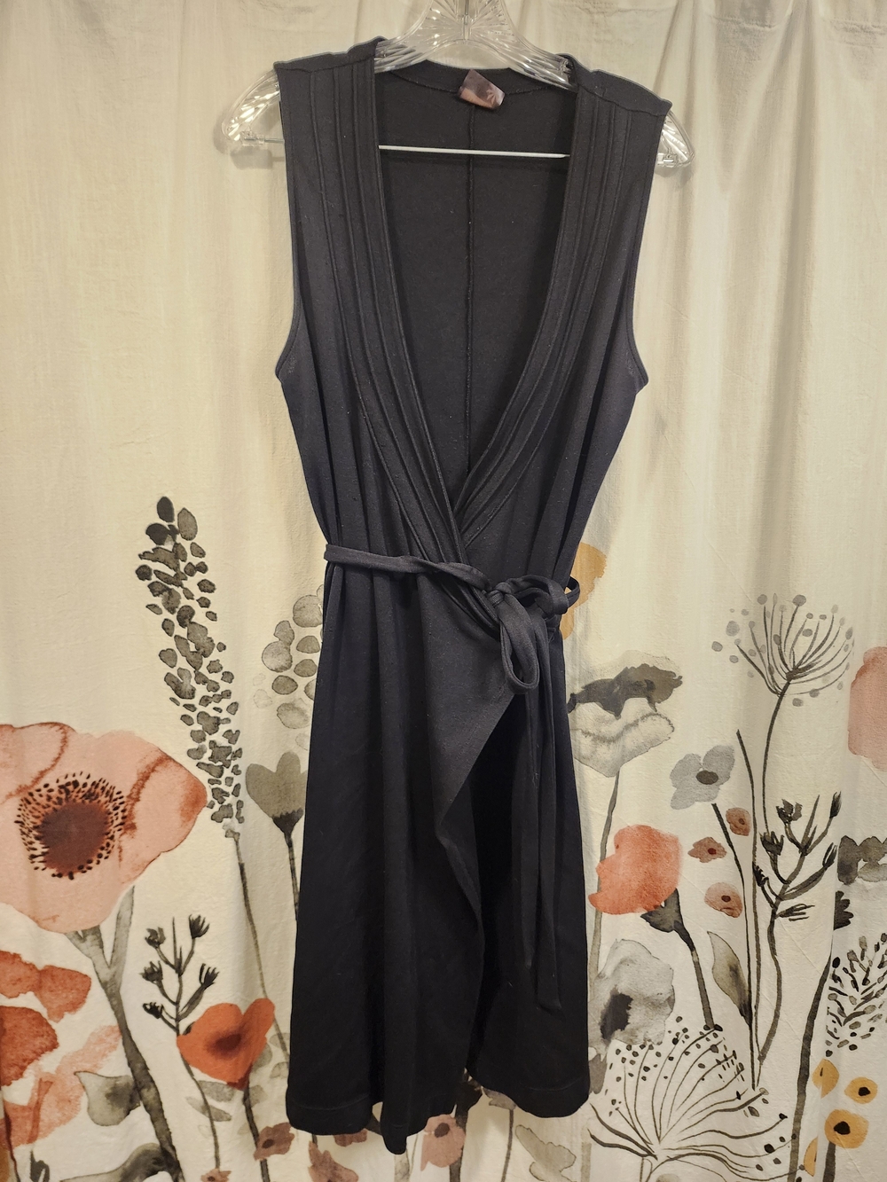 Athleta Sleeveless Tie-Waist Wrap Dress - Navy